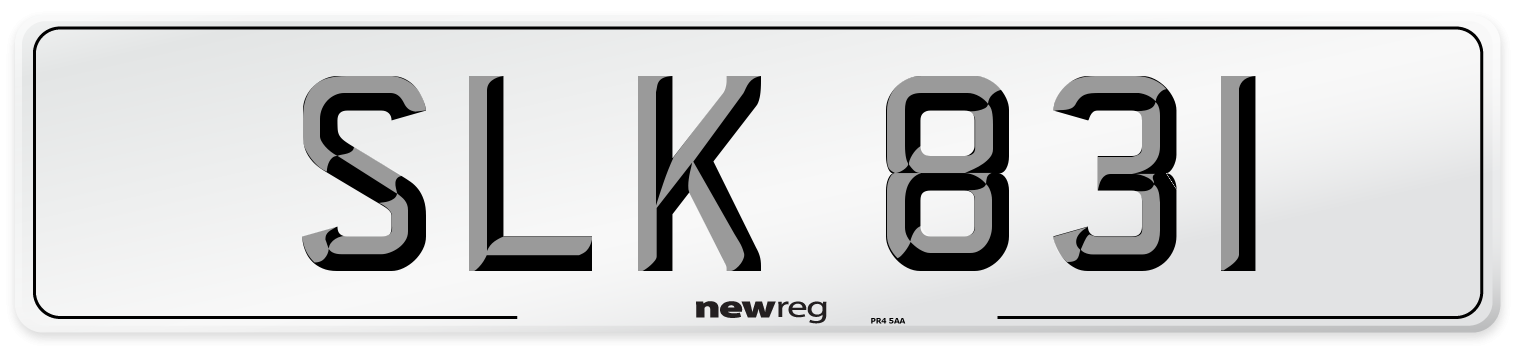 SLK 831 Number Plate from New Reg